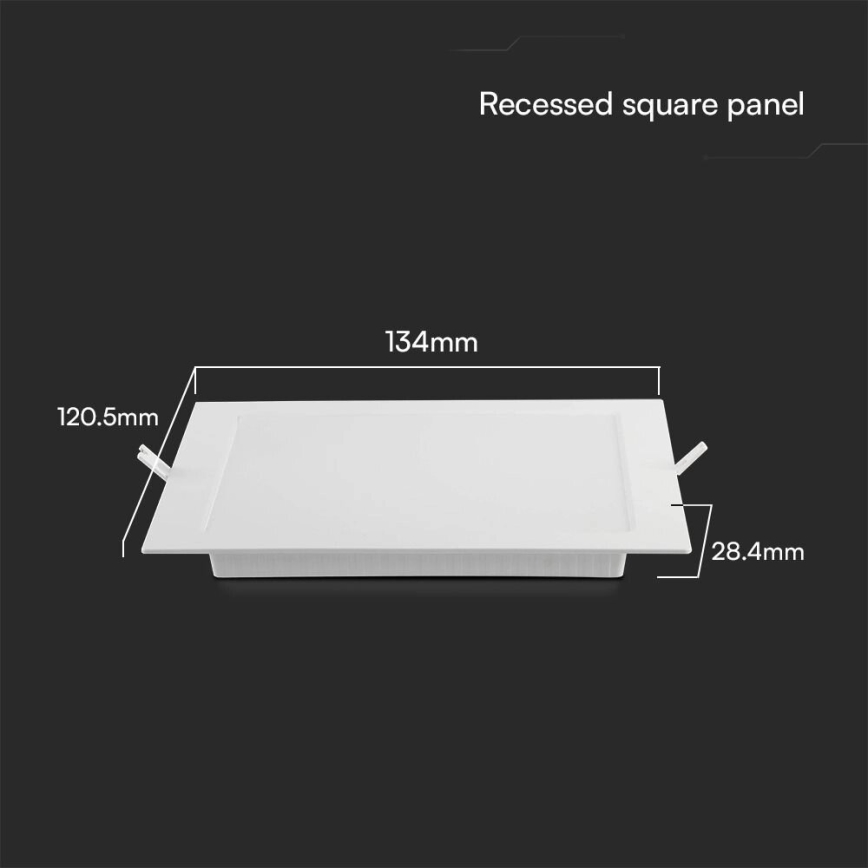 Spot encastrable SAMSUNG CHIP LED/6W/230V 3000K 12x12 cm blanc
