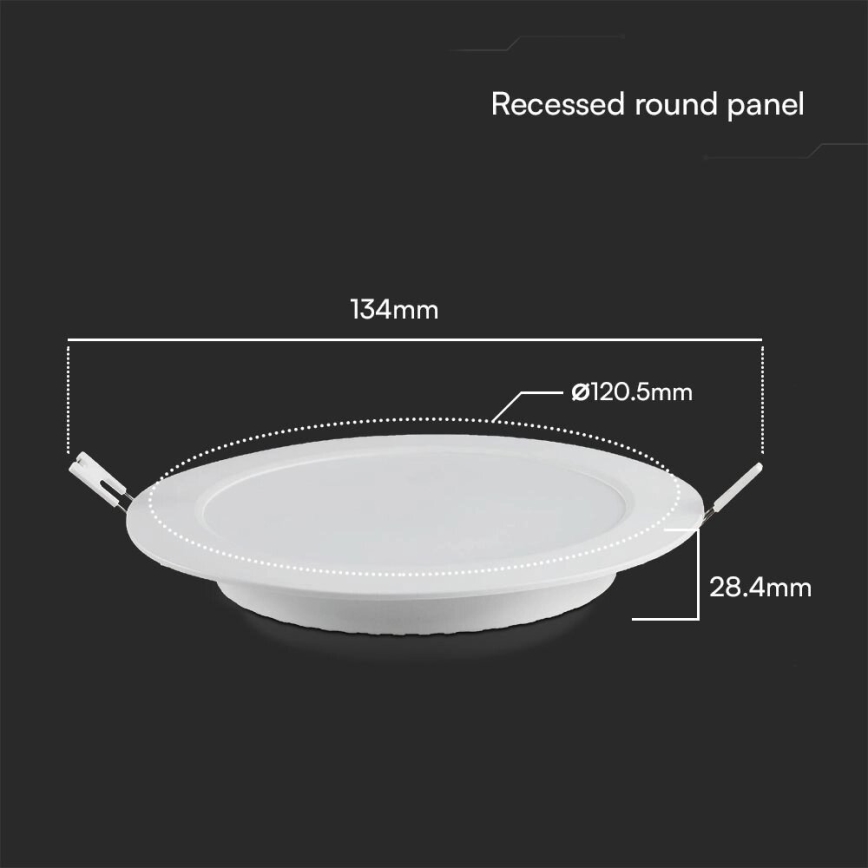 Spot encastrable SAMSUNG CHIP LED/6W/230V 4000K d. 12 cm blanc