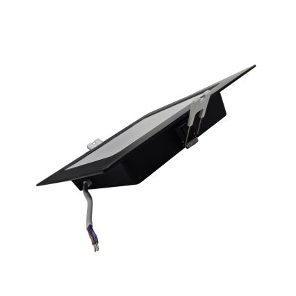 Spot encastrable SQUARE LED/12W/230V 4000K 17x17 cm noir