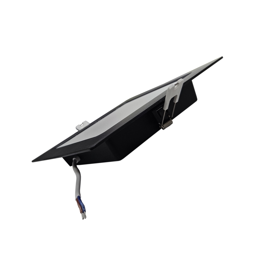 Spot encastrable SQUARE LED/12W/230V 4000K 17x17 cm noir