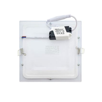 Spot encastrable SQUARE LED/15W/230V 6500K 18,8x18,8 cm blanc