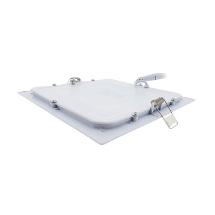 Spot encastrable SQUARE LED/15W/230V 6500K 18,8x18,8 cm blanc