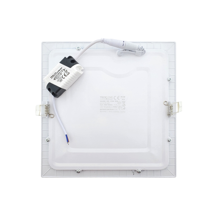 Spot encastrable SQUARE LED/18W/230V 2700K 22x22 cm blanc