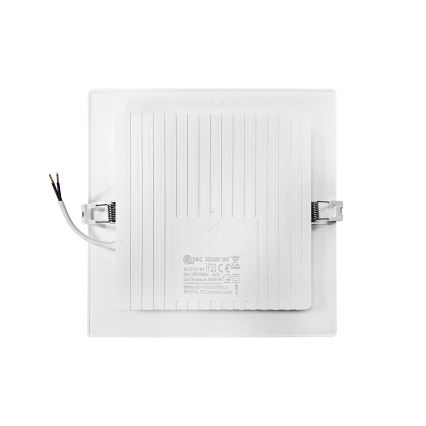 Spot encastrable SQUARE LED/18W/230V 4000K 22x22 cm blanc