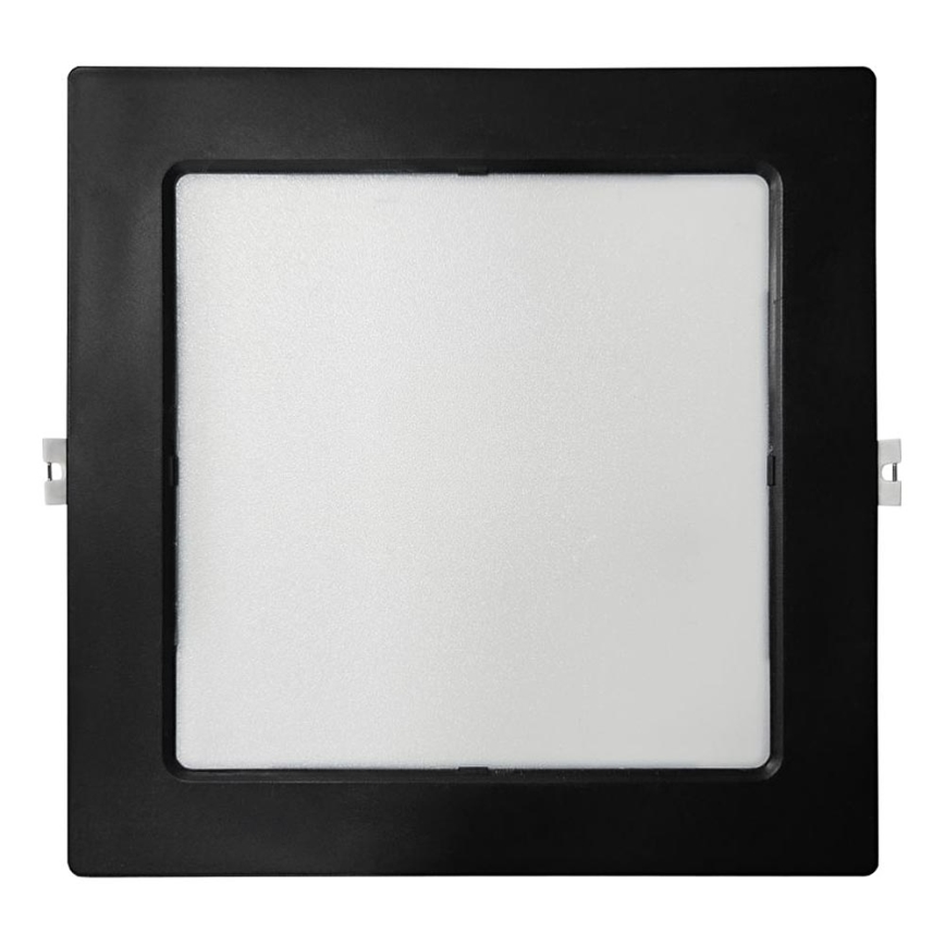 Spot encastrable SQUARE LED/18W/230V 4000K 22x22 cm noir
