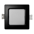 Spot encastrable SQUARE LED/3W/230V 4000K 9x9 cm noir