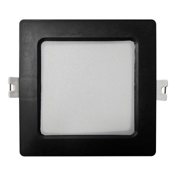 Spot encastrable SQUARE LED/6W/230V 4000K 12x12 cm noir