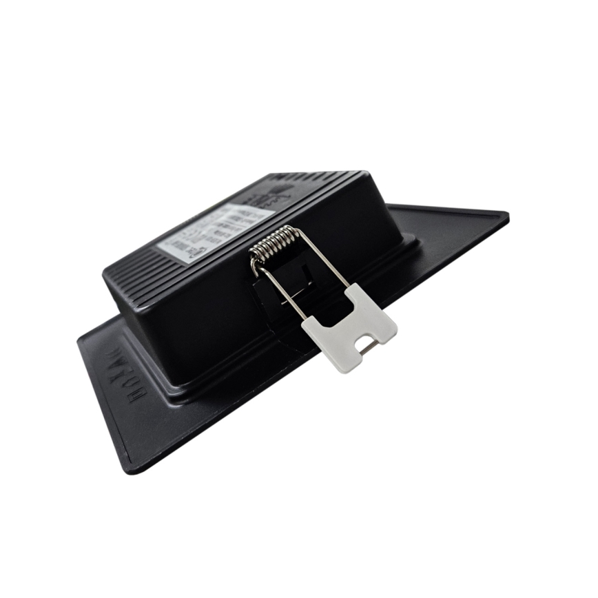 Spot encastrable SQUARE LED/6W/230V 4000K 12x12 cm noir