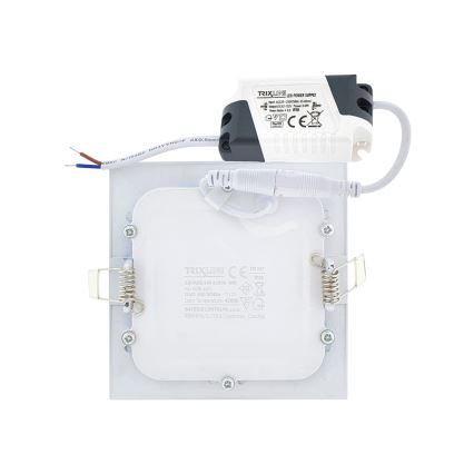 Spot encastrable SQUARE LED/6W/230V 4200K 11,8x11,8 cm blanc