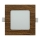 Spot encastrable SQUARE LED/6W/230V 4200K 11,8x11,8 cm marron