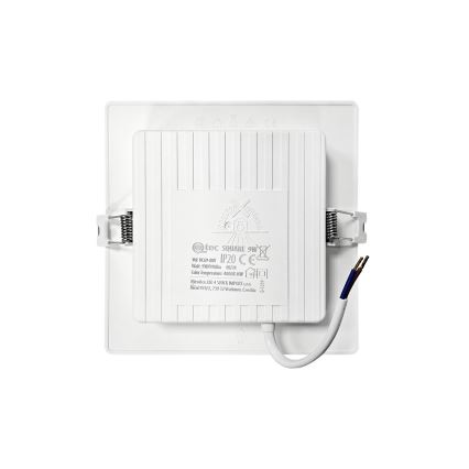 Spot encastrable SQUARE LED/9W/230V 4000K 14,5x14,5 cm blanc