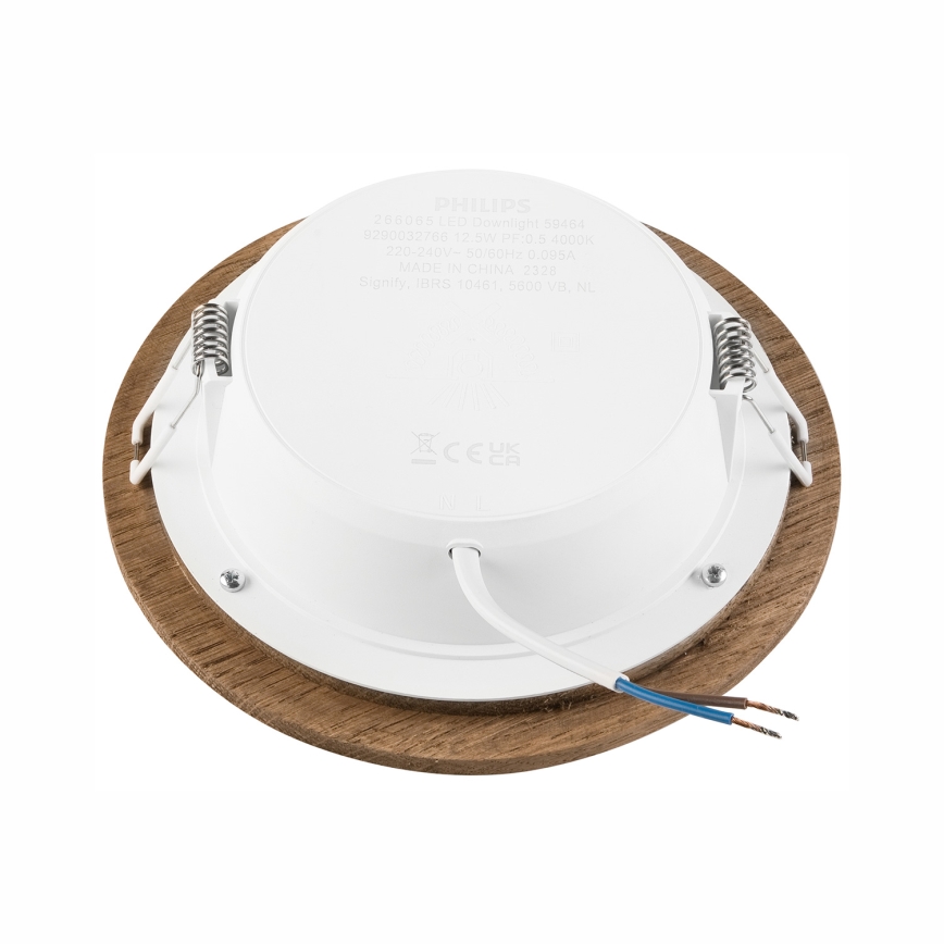 Spot encastrable WOODY SPOT LED/12,5W/230V 3000K noyer ø 16 cm
