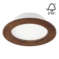 Spot encastrable WOODY SPOT LED/12,5W/230V 4000K cerise ø 16 cm