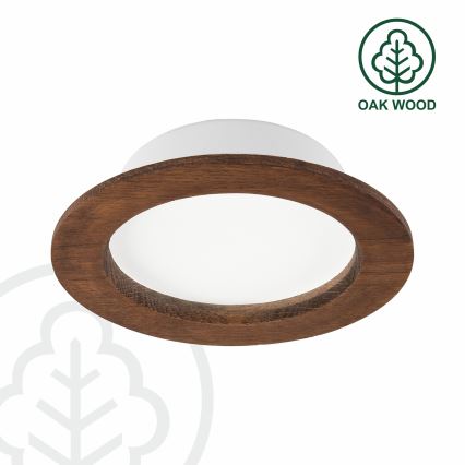 Spot encastrable WOODY SPOT LED/12,5W/230V 4000K cerise ø 16 cm