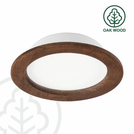 Spot encastrable WOODY SPOT LED/16,5W/230V 4000K cerise ø 18,5 cm