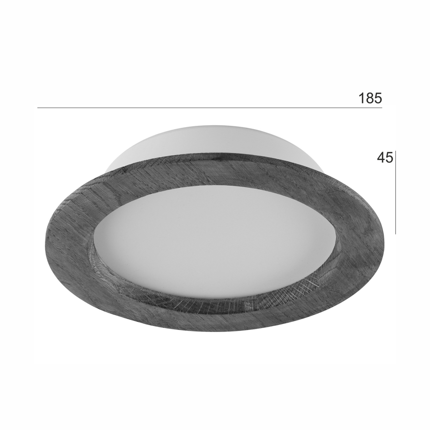 Spot encastrable WOODY SPOT LED/16,5W/230V 4000K cerise ø 18,5 cm