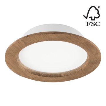 Spot encastrable WOODY SPOT LED/16,5W/230V 4000K noyer ø 18,5 cm