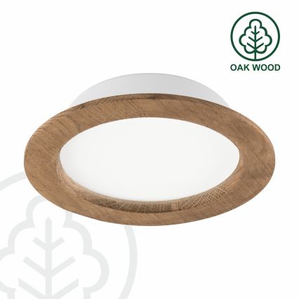 Spot encastrable WOODY SPOT LED/16,5W/230V 4000K noyer ø 18,5 cm