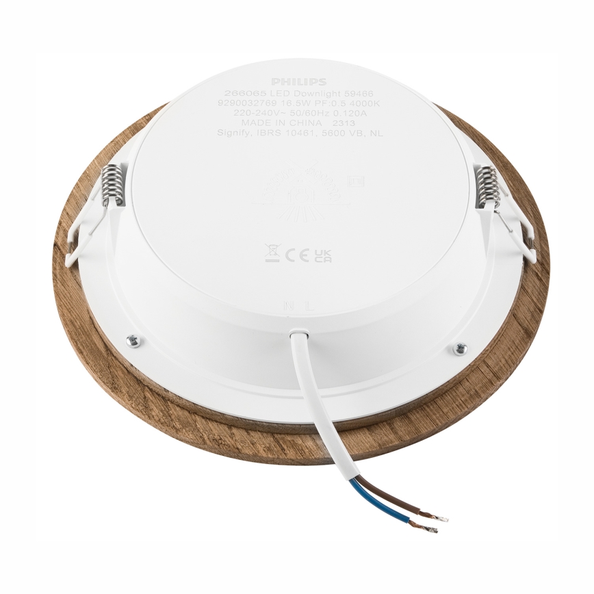 Spot encastrable WOODY SPOT LED/16,5W/230V 4000K noyer ø 18,5 cm