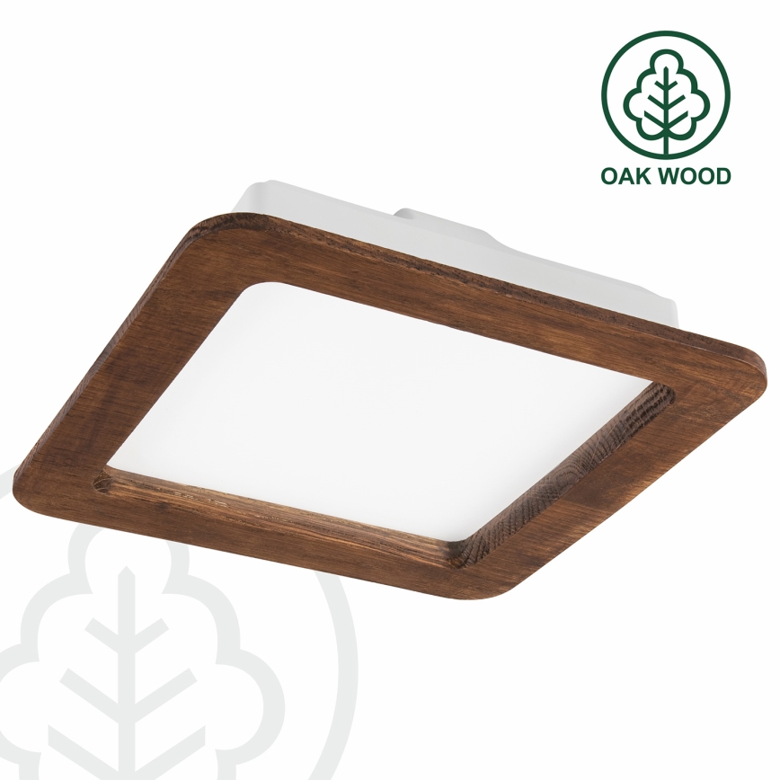 Spot encastrable WOODY SPOT LED/17W/230V 3000K cerise 18,5x18,5 cm