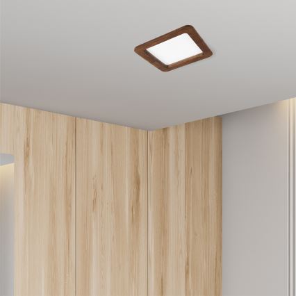 Spot encastrable WOODY SPOT LED/17W/230V 3000K cerise 18,5x18,5 cm