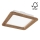 Spot encastrable WOODY SPOT LED/17W/230V 3000K noyer 18,5x18,5 cm