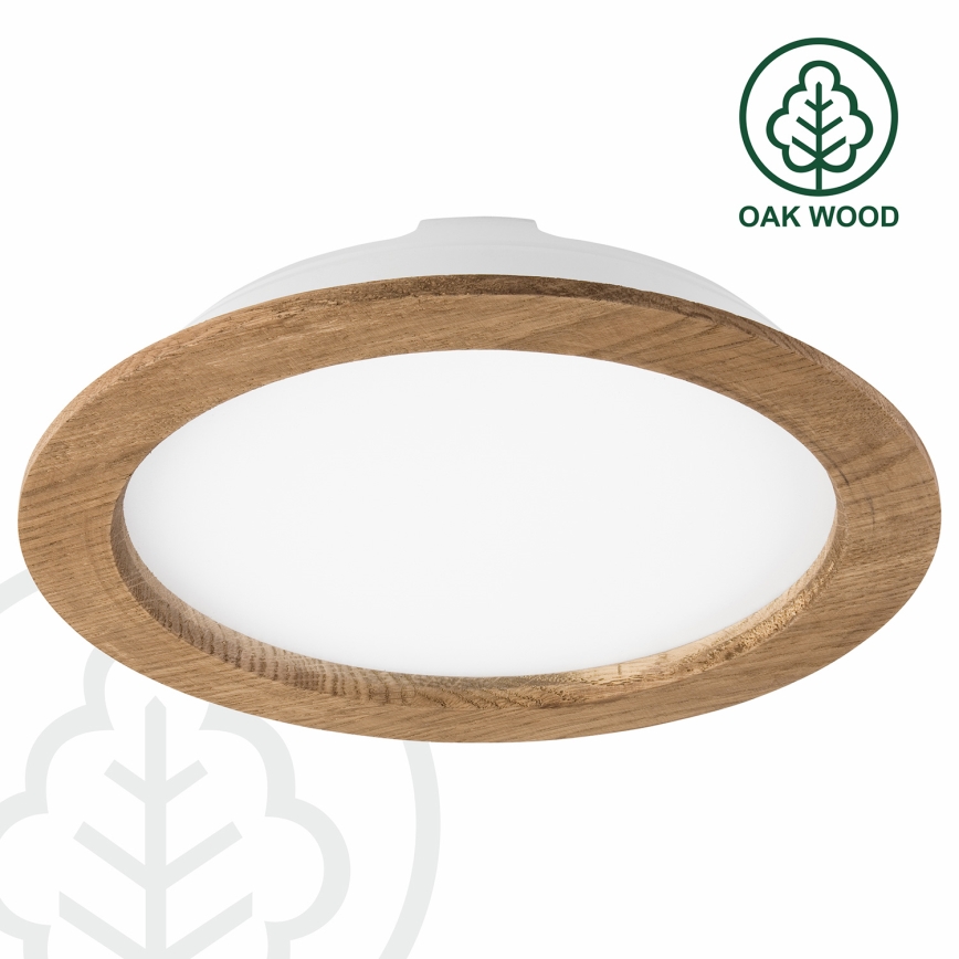 Spot encastrable WOODY SPOT LED/23,5W/230V 4000K noyer ø 23,5 cm