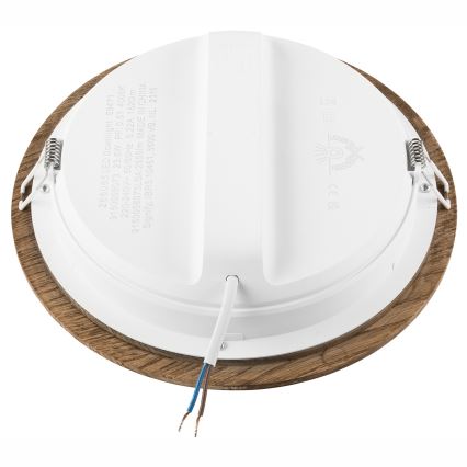 Spot encastrable WOODY SPOT LED/23,5W/230V 4000K noyer ø 23,5 cm
