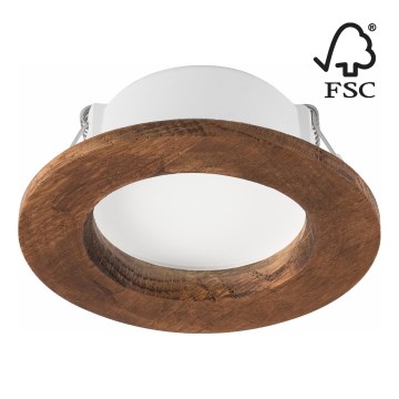 Spot encastrable WOODY SPOT LED/5,5W/230V 4000K cerise ø 10 cm
