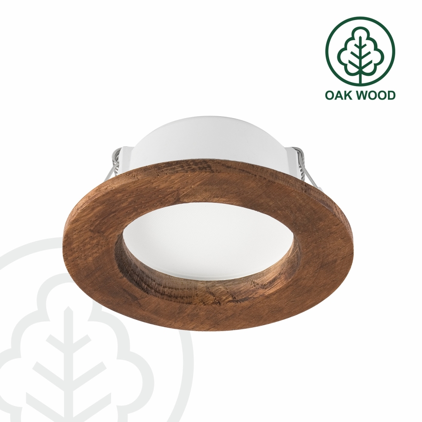 Spot encastrable WOODY SPOT LED/5,5W/230V 4000K cerise ø 10 cm