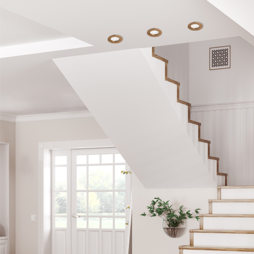 Spot encastrable WOODY SPOT LED/5,5W/230V 4000K noyer ø 10 cm