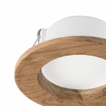 Spot encastrable WOODY SPOT LED/5,5W/230V 4000K noyer ø 10 cm