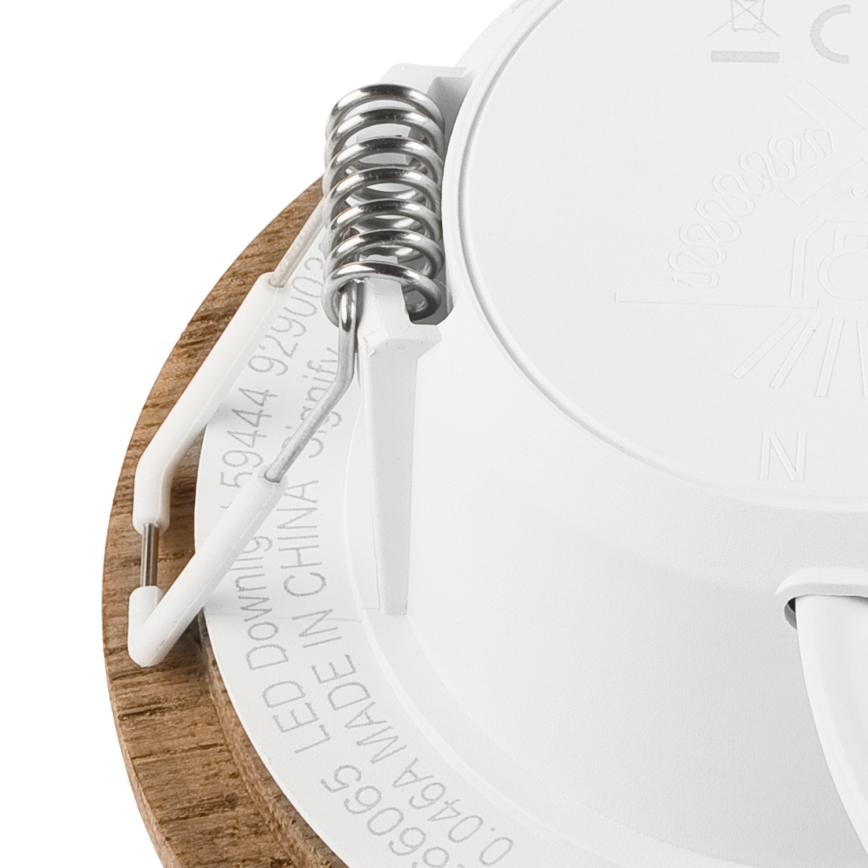Spot encastrable WOODY SPOT LED/5,5W/230V 4000K noyer ø 10 cm