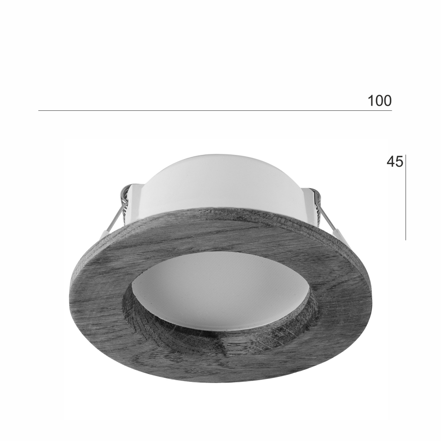 Spot encastrable WOODY SPOT LED/5,5W/230V 4000K noyer ø 10 cm