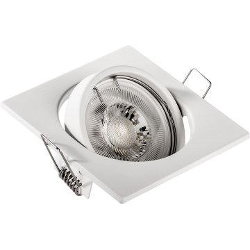 Spot encastré 1xGU10/MR16/10W/230V 9x9 cm blanc
