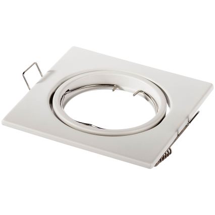 Spot encastré 1xGU10/MR16/10W/230V 9x9 cm blanc