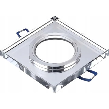 Spot encastré 1xGU10/MR16/10W/230V 9x9 cm chrome brillant
