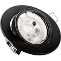 Spot encastré 1xGU10/MR16/10W/230V diam. 9 cm noir