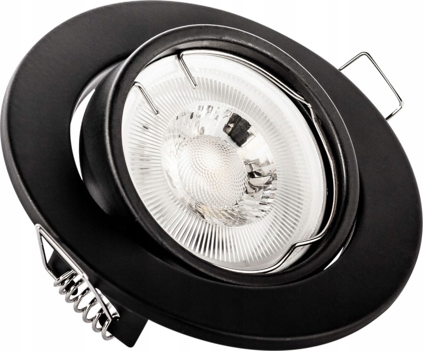 Spot encastré 1xGU10/MR16/10W/230V diam. 9 cm noir