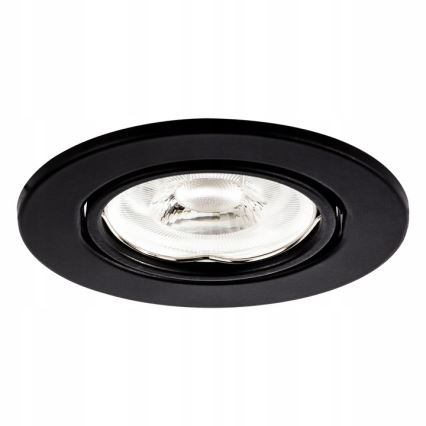 Spot encastré 1xGU10/MR16/10W/230V diam. 9 cm noir