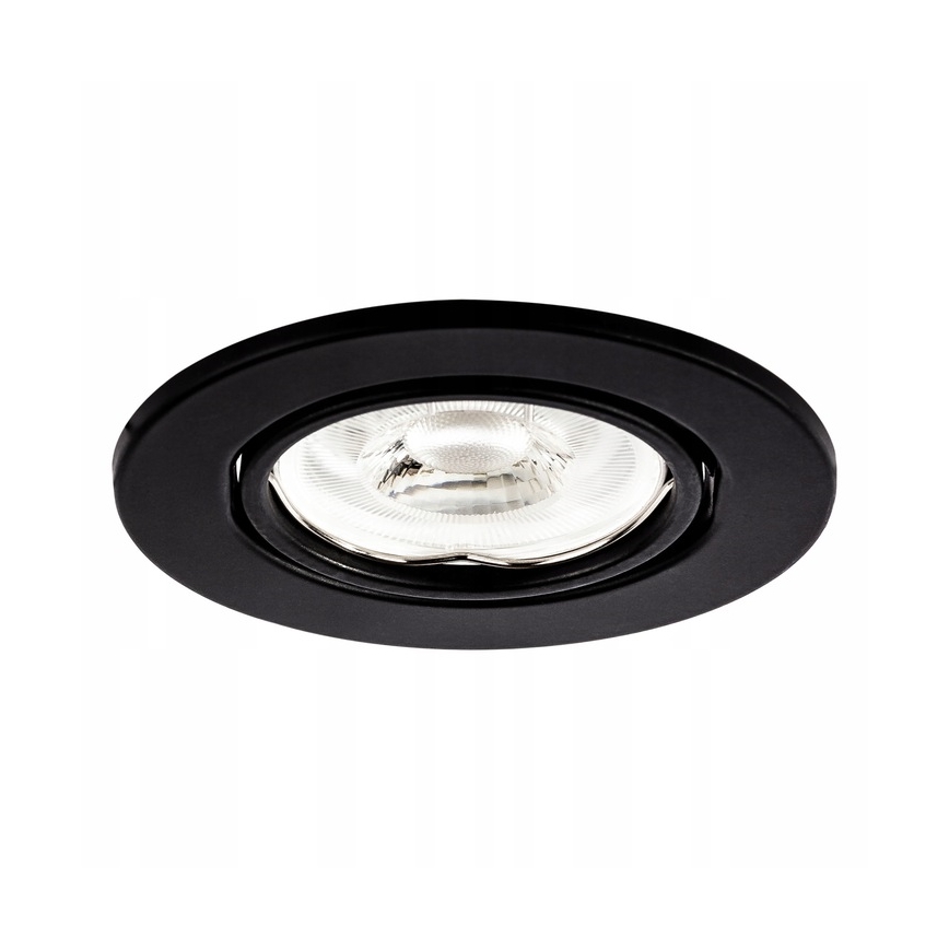 Spot encastré 1xGU10/MR16/10W/230V diam. 9 cm noir