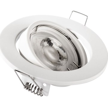 Spot encastré 1xGU10/MR16/10W/230V Ø 9 cm blanc