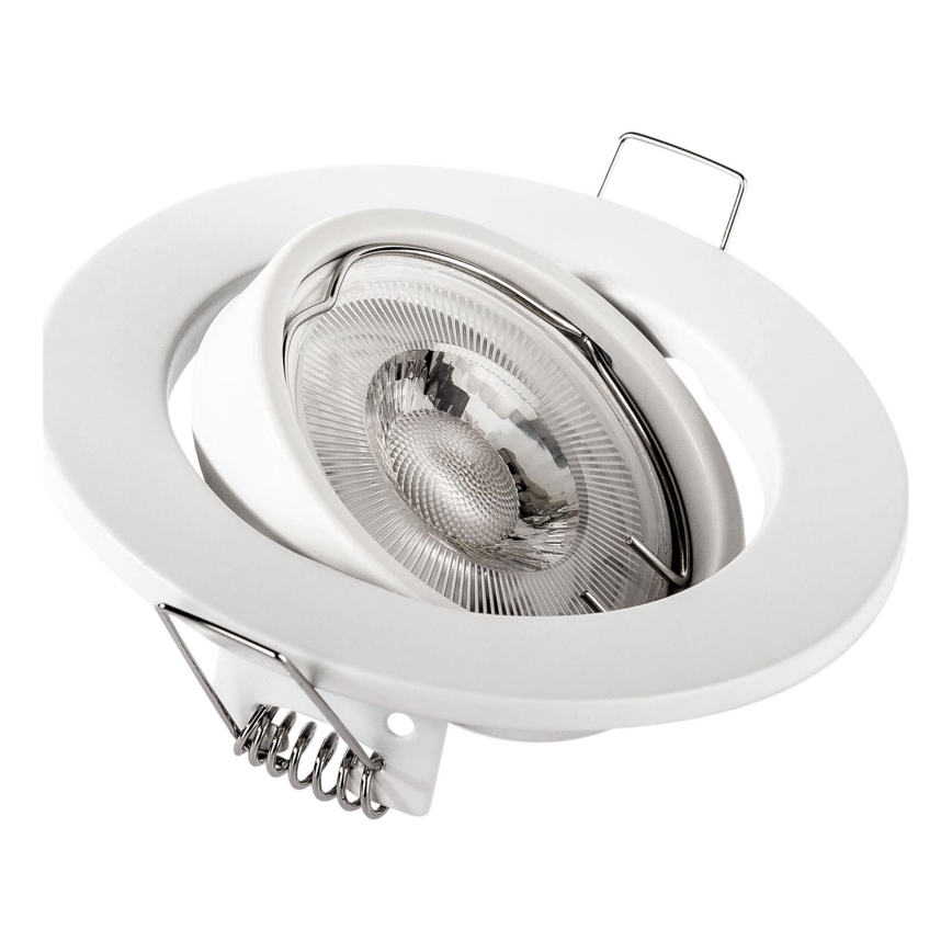 Spot encastré 1xGU10/MR16/10W/230V Ø 9 cm blanc