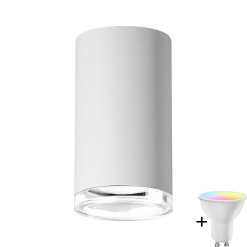 Spot encastré de salle de bain dimmable LED RGBW TURYN 1xGU10/6,5W/230V 2700-6500K Wi-Fi IP44 blanc
