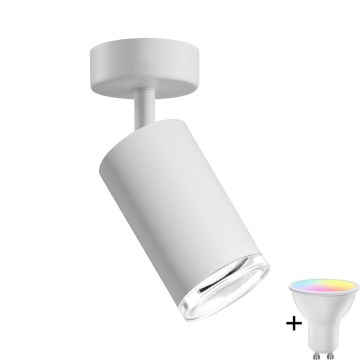 Spot encastré de salle de bain dimmable LED RGBW TURYN 1xGU10/6,5W/230V 2700-6500K Wi-Fi IP44 blanc