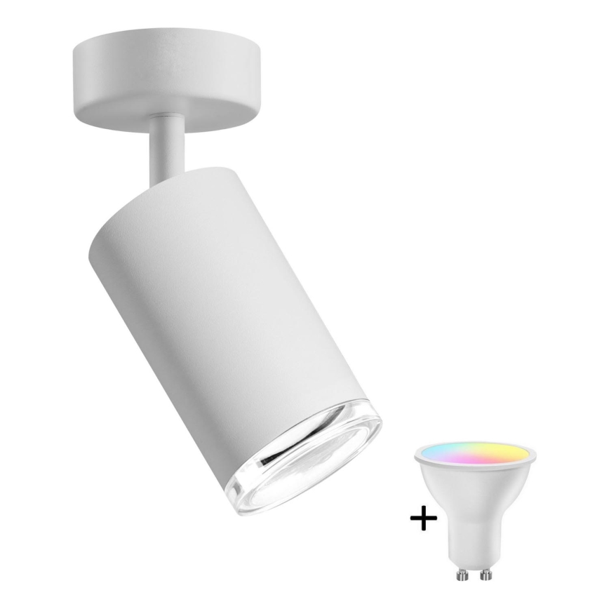 Spot encastré de salle de bain dimmable LED RGBW TURYN 1xGU10/6,5W/230V 2700-6500K Wi-Fi IP44 blanc