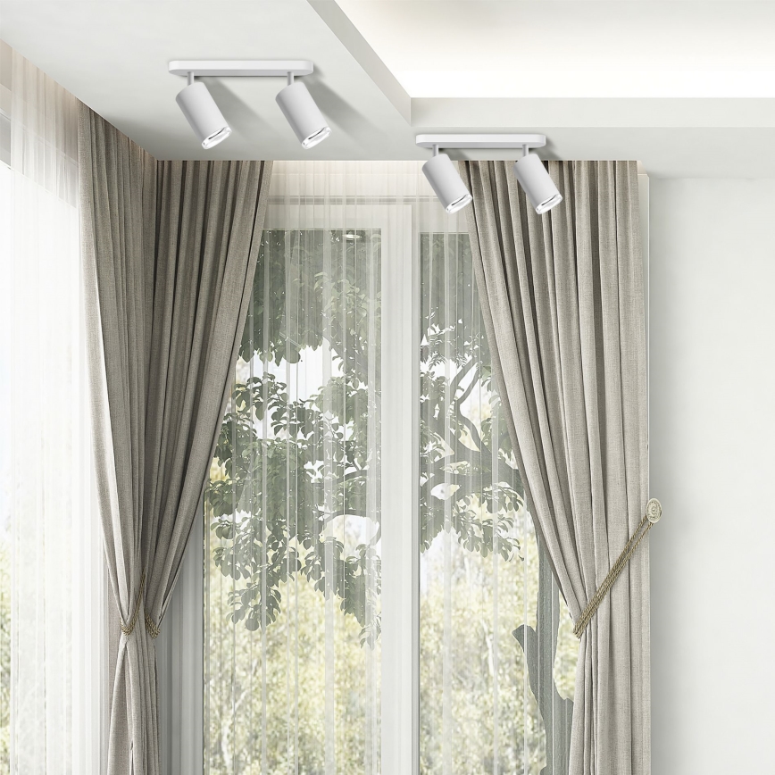 Spot encastré de salle de bain dimmable LED RGBW TURYN 2xGU10/6,5W/230V 2700-6500K Wi-Fi IP44 blanc