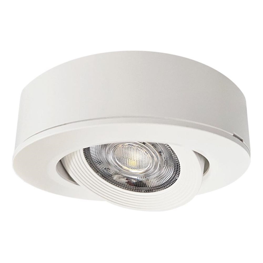 Spot encastré/en saillie 2en1 LED/5W/230V 4200K d. 9,3 cm blanc
