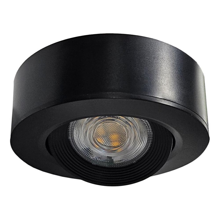 Spot encastré/en saillie 2en1 LED/5W/230V 4200K d. 9,3 cm noir