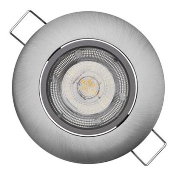 Spot encastré LED EXCLUSIVE, 5 W, 230 V, 3000 K, argenté